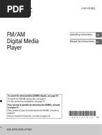 Fm/Am Digital Media Player: Operating Instructions Manual de Instrucciones