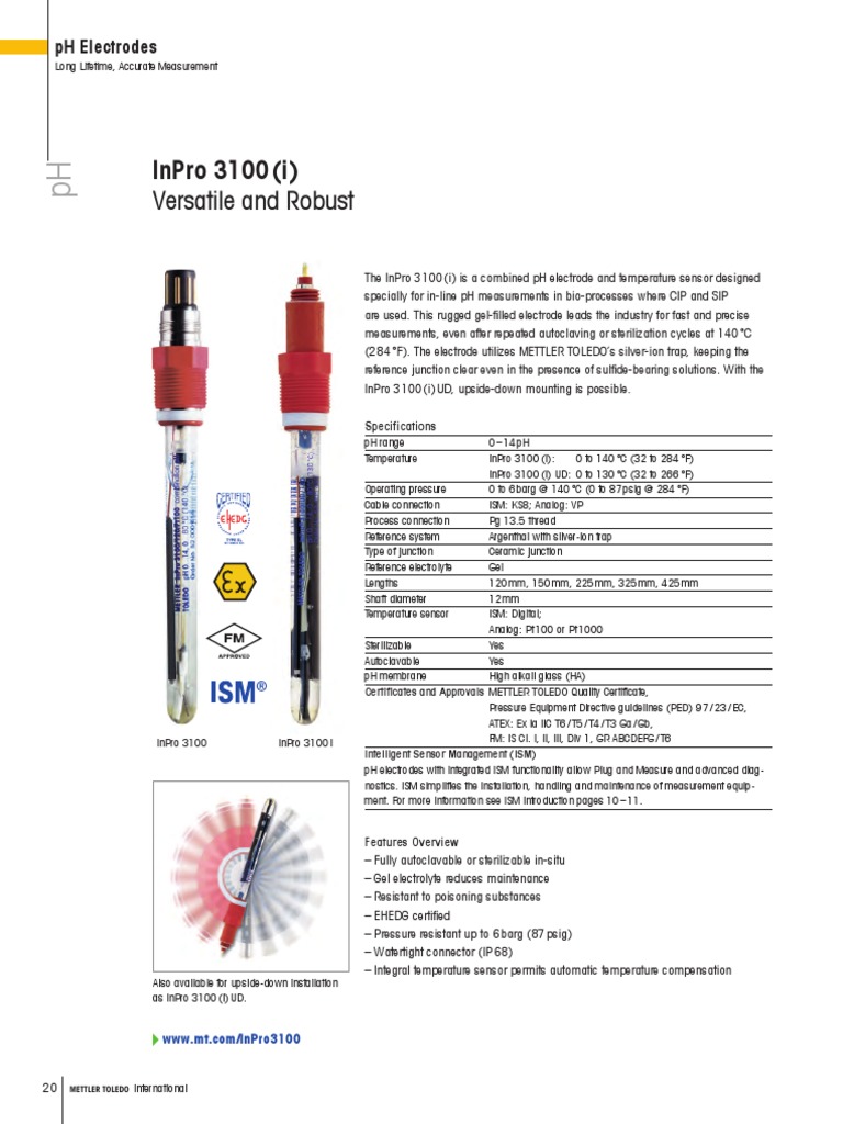 Inpro 3100 (I) : Versatile and Robust | PDF | Ph | Chemistry