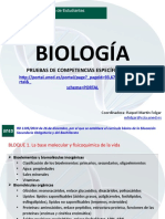 Contenidos PAU Biologia RM