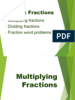 Week 2 Level 1: Fractions: Multiplying Fractions Dividing Fractions Fraction Word Problems