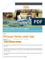 Phrasal Verbs With Get Learn English - Keys