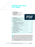 AG 5 100 Modèles de Gestion Des Flux - Présentation Et Choix ; 2001