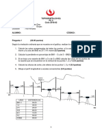 Topografía PC 2: Cálculos y perfil longitudinal
