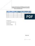 Format Penilaian Lomba Hafalan UUD 1945 dan Pancasila DIES NATALIS