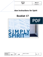 Booklet 17: Installation Instructions For Spirit