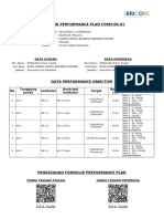 Formulir Performance Plan Form - Ek-01: Data Atasan Data Pemeriksa