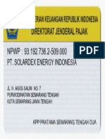 NPWP Solardex