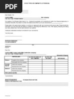 General Balance Confirmation Format