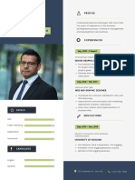 Dark Gray & White Professional Work Experience Simple Resume