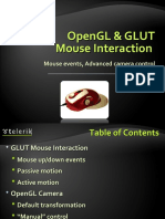 Opengl Glut Mouse Interaction