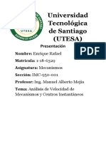 Análisis de Velocidad de Mecanismos