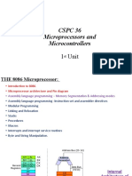 CSPC 36 Microprocessors and Microcontrollers: 1 Unit