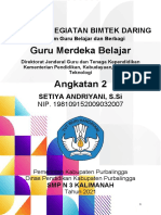 Laporan Kegiatan Bimtek Program Guru Belajar Dan Berbagi Seri Guru Merdeka Belajar Kemendikbudristek