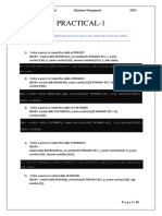 DBMS Practicals 1TO8