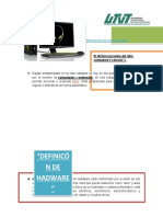 "Definicó NDE Hadware ": Definición de Computadora "