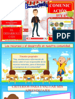 DIA 1 PPT Los Recursos y El Desarrollo en Nuestra Comunidad.