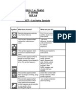 Lab Safety Symbols Worksheet