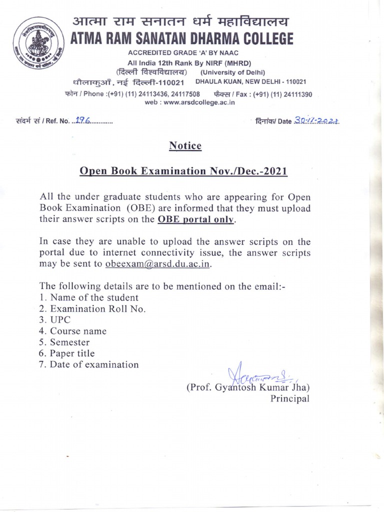 Open Book Examination PDF