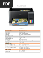 Printer EPSON L3150: Fitur Printer Print, Scan