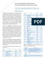 Assessment of State Implementation of Business Reforms 2016: Ministry of Commerce and Industry, Government of India