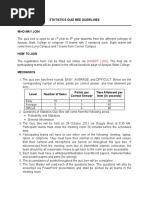 Statistics Quiz Bee Guidelines: (Insert Link)