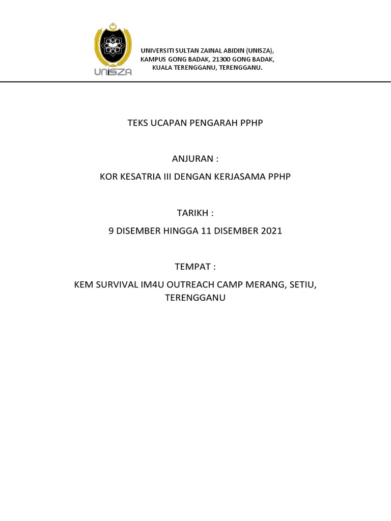 Ucapan Pengarah PPHP untuk EAGLE EYE 2021 | PDF | Karier & Perkembangan