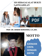 Akta Notaris Sebagai Alat Bukti Di Pengadilan (Prof. Anwar)