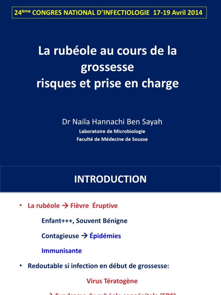 Rubeole Grossesse | PDF | Sérologie | Immunologie