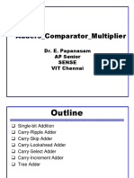 Adders - Comparator - Multiplier: Dr. E. Papanasam AP Senior Sense VIT Chennai