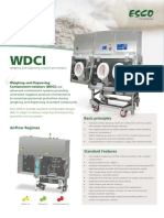 Basic Principles Airflow Regimes: Weighing and Dispensing Containment Isolators (WDCI) Are