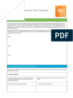 Sample Development Plan Template