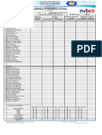 Summary of Quarterly Grades: Region Division School Name School Id Learners' Names