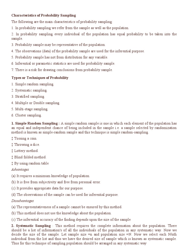 Sampling Pdf Stratified Sampling Sampling Statistics