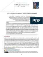 Civil Engineering Journal: Cost Comparison of A Building Project by Manual and BIM