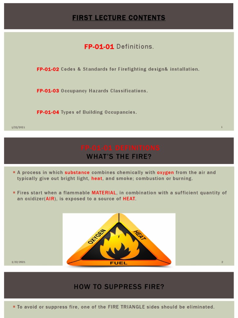 Fire Safety Codes and Classifications | PDF | Firefighting | Fire ...