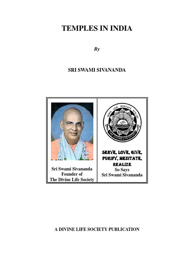 Temples in India Swami Shivananda | PDF
