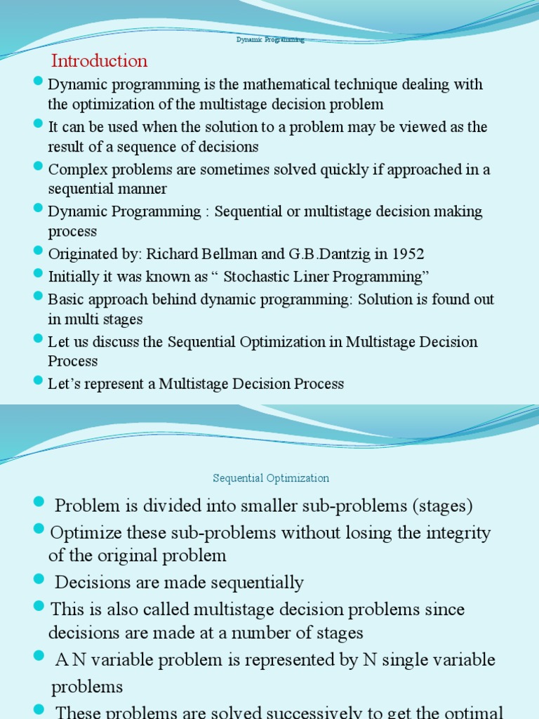 Lect 15 Dynamic Programming | PDF | Dynamic Programming | Mathematical ...