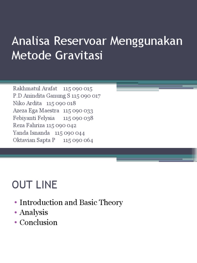 Metode Graviti Untuk Reservoar | PDF | Teknologi & Rekayasa