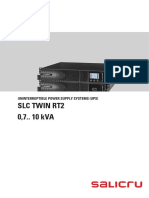 SLC Twin Rt2 0,7.. 10 kVA: User Manual