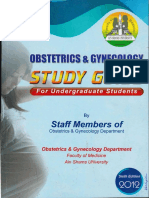 Obsfetrics Gynecology: & Department