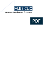 RBT Sales Cliq: Business Requirement Document