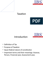 Taxation