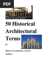 50 Historical Architectural Terms