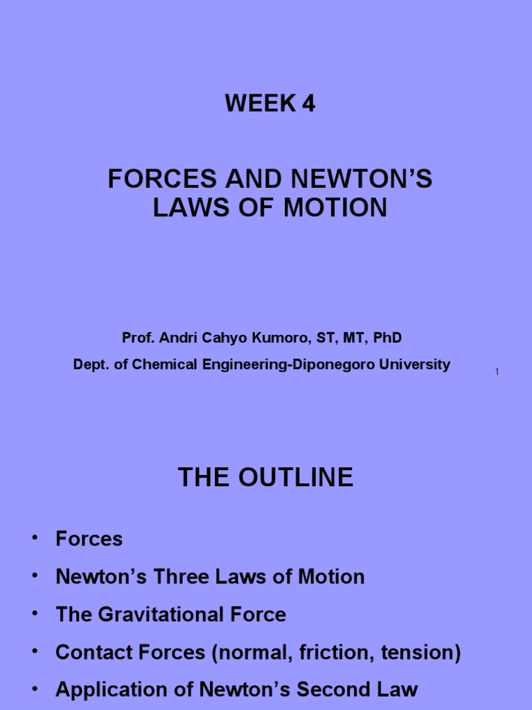 WEEK 4 Forces and Newton Laws | PDF | Force | Friction