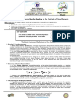 Lesson 3: Concept of Atomic Number Leading To The Synthesis of New Elements