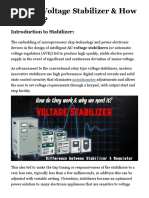 What is Voltage Stabilizer & How it Works? Types of Stabilizers