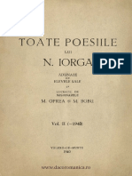 1940 - Toate Poesiile Lui N. Iorga - Adunate de Elevele Sale. Volumul 2 - (-1940)