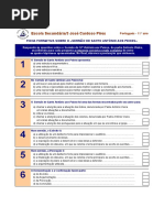 Teste Sermc3a3o Sto Ant Aos Peixes Perguntas