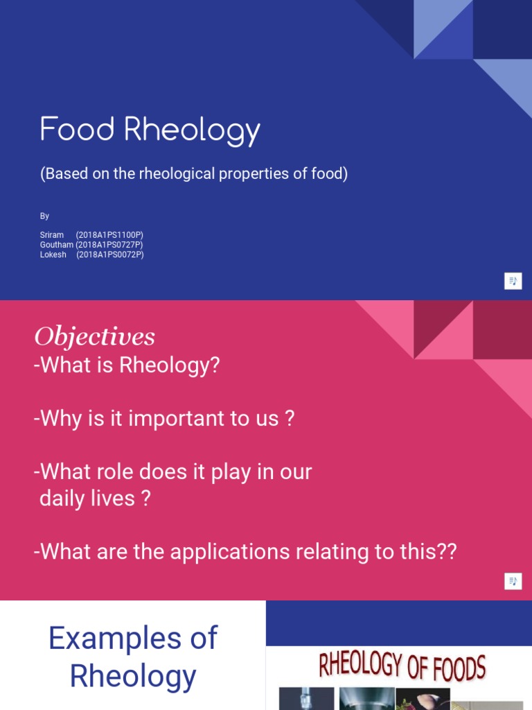 Food Rheology (Based On The Rheological Properties of Food) PDF