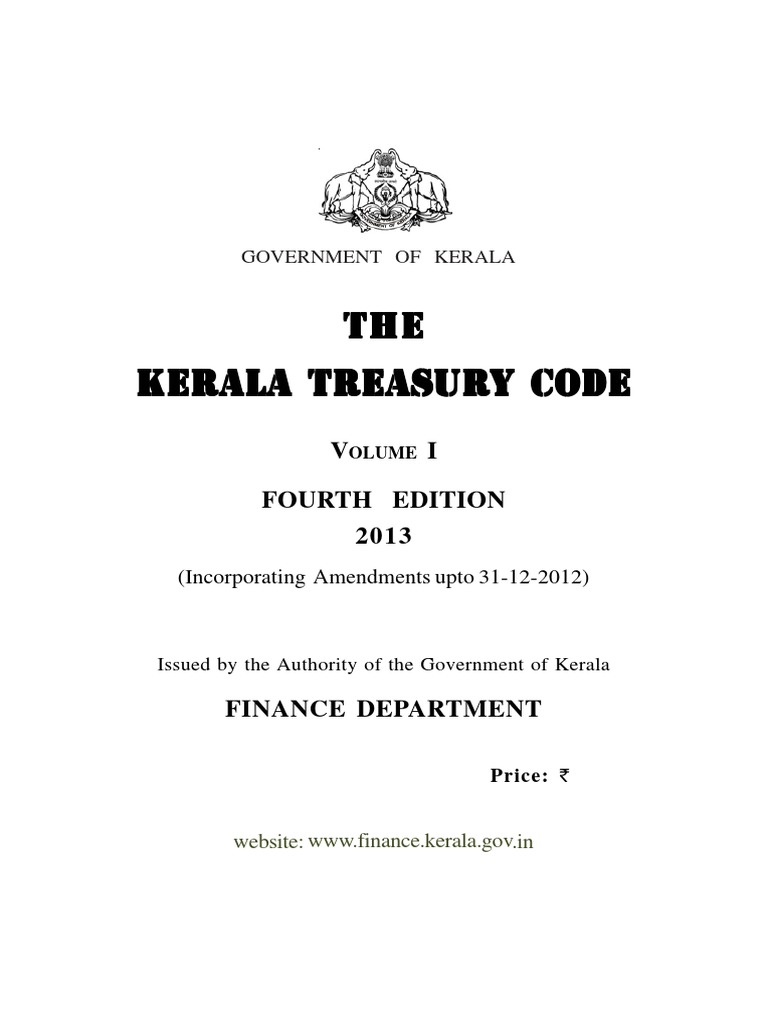 Treasury Code Vol-1 | PDF | Banks | Payments
